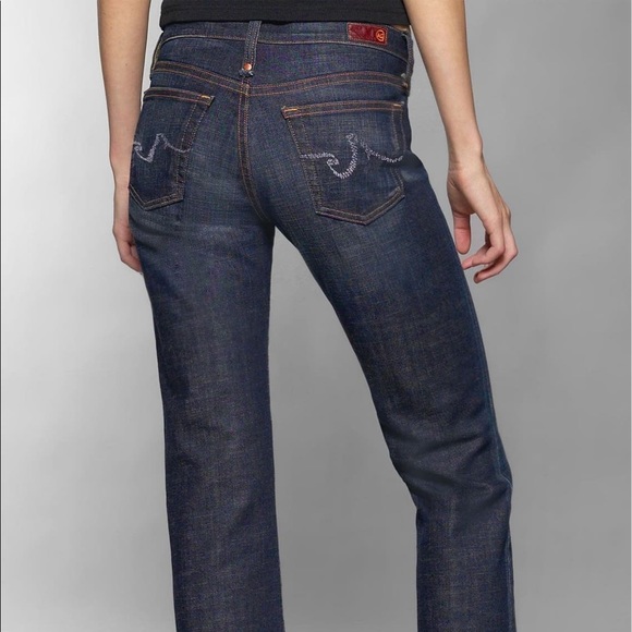 Adriano Goldschmied Dark Wash Straight Leg Jeans - Picture 5 of 6